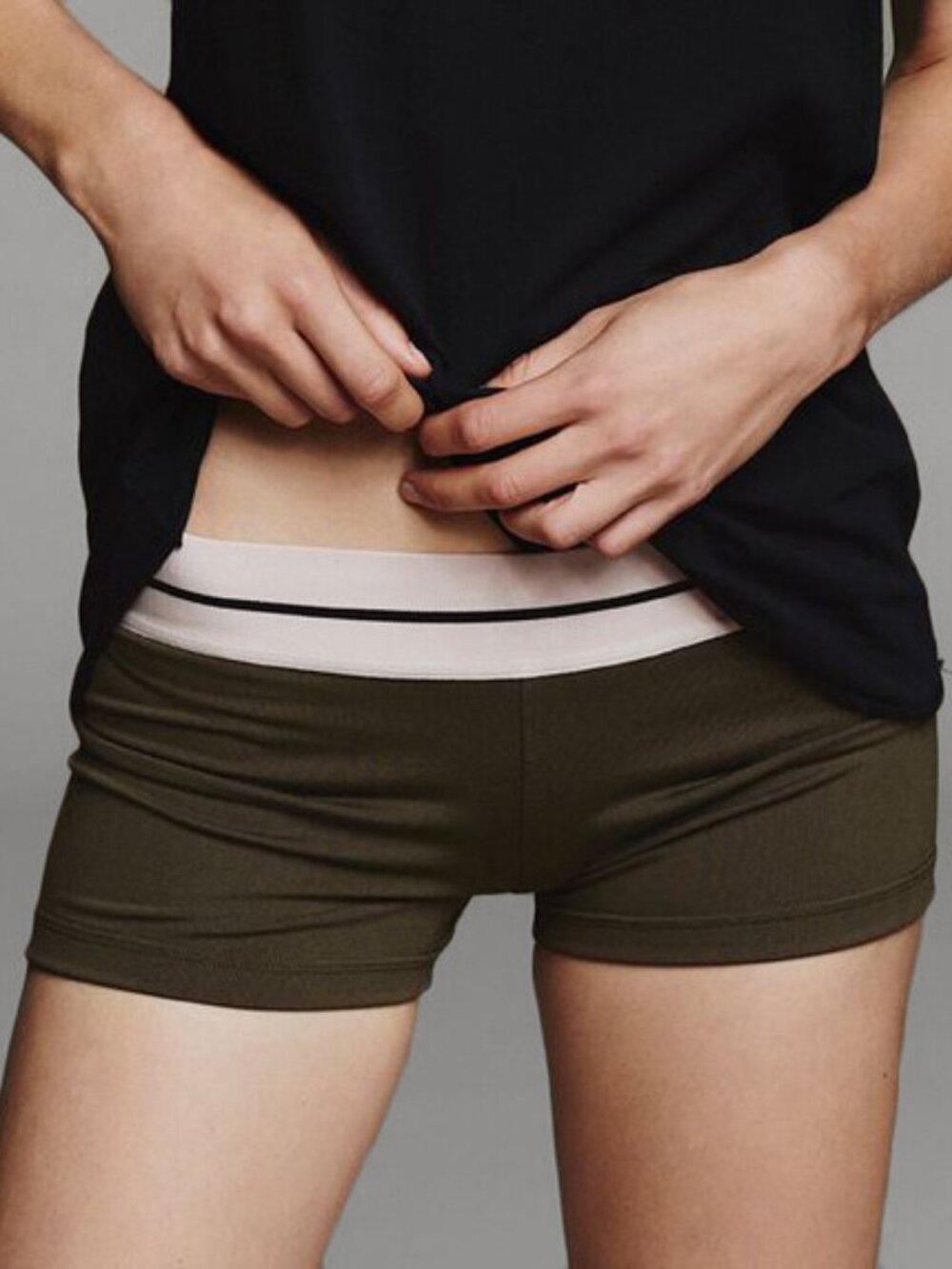 NWT Olympia Women's Bia Sport Short Army Size L